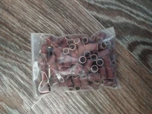 XCAN-Juego de tambor de lijado #80 #100 #120, grano con mandril de lijado de 6,35mm y 12,7mm para herramientas rotativas Dremel, bandas de lijado