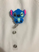 Soportes de insignia de silicona de alta calidad, accesorio retráctil para estudiante, enfermera, carrete, Clip de dibujos animados, funda para tarjeta de identificación, 1 unidad