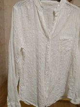 Blouses Shirts Spring Casual Tops Long-Sleeve Foxmertor Women 100%Cotton Pocket Blusas