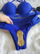 Andzhelika Bikinis Mujer vendaje traje de baño Bikini 2021 Sexy Push Up traje de baño de cintura baja traje de baño, Bikini nadar