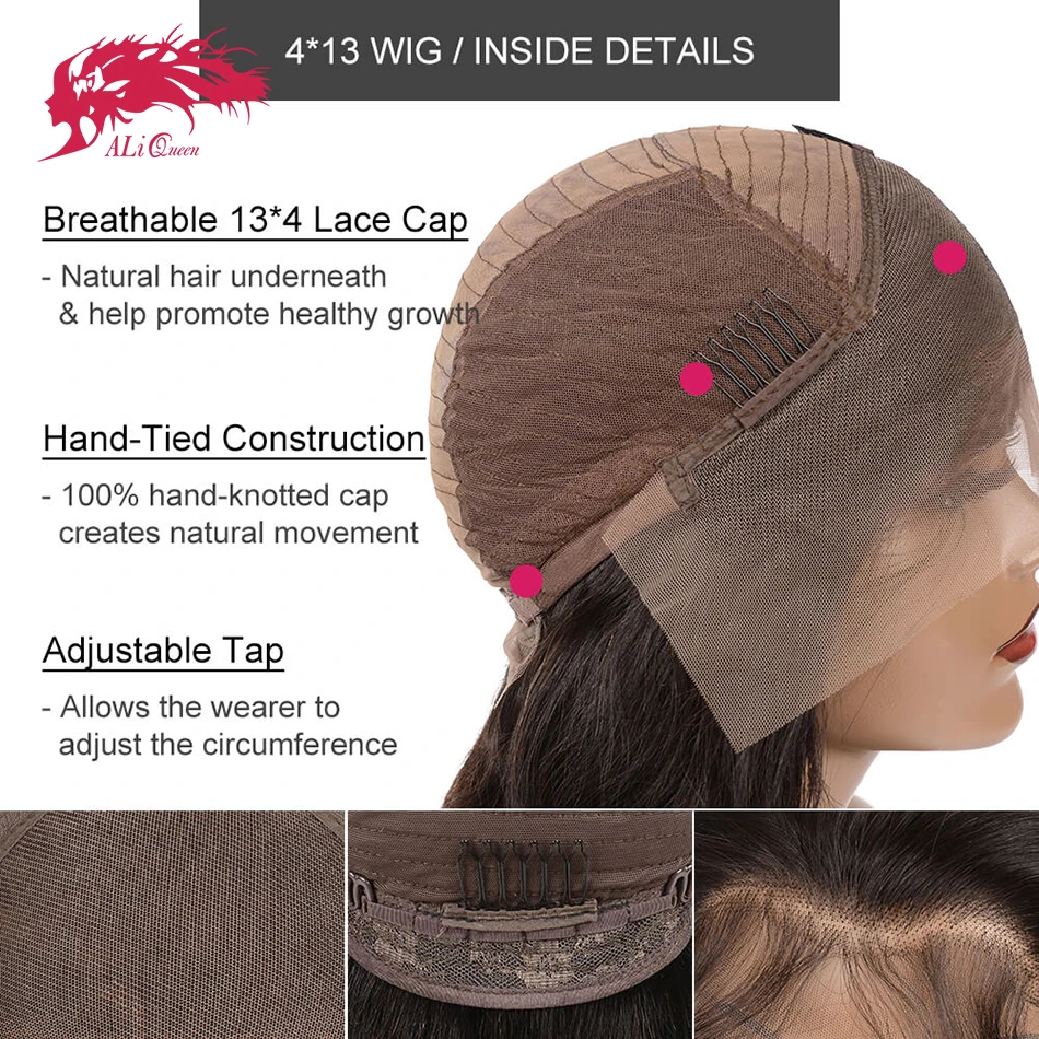 Ali Queen Brazilian Straight Lace Front Human Hair Wigs For Women 4x4 Lace  Closure Wig With Baby Hair 13x4/13x6 Wigs Remy Hair - Lace Wigs - AliExpress