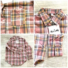 KarSaNy Boyfriend Oversized Shirt Plaid For Women Blouses And Tops Spring Loose Plaid
