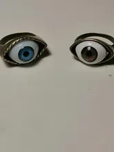 Nueva moda clásica diabólico Vintage ojo anillo de dedo ojo Punk bisutería gótica Halloween anillo de regalo