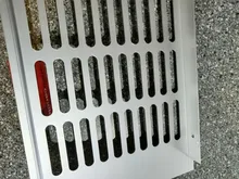 Ventilación de la hoja perforada Rendijas de ventilación de aluminio ventilador cubierta de rejilla de ventilación para armario zapato aire acondicionado casa decoración de la cubierta