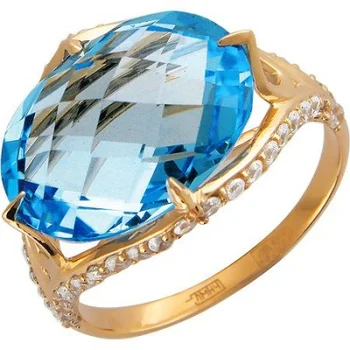 

Esthete ring with 1 Topaz, 44 cubic zirconia Red Gold