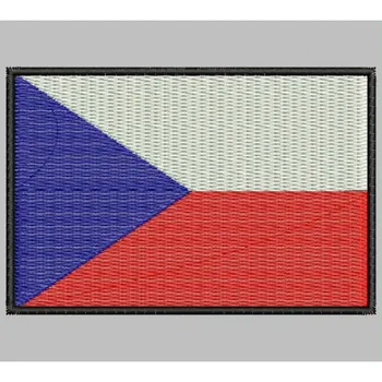 

Bandera CHEQUIA para mascarilla parche bordado Iron patch toppa ricamata gestickter patch patch brode