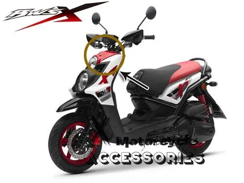 Motorcycle-accessories-cover-Front-Headlight-Headlamp-small-Mask-Cover-Shield-Carbon-For-Zuma-BWS-X-Over (3)