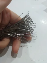 No se destiñe 100 unids/lote 20-70mm 316 pernos de bola de acero inoxidable hallazgos cabeza de bola pines para la fabricación de joyería DIY suministros Accesorios