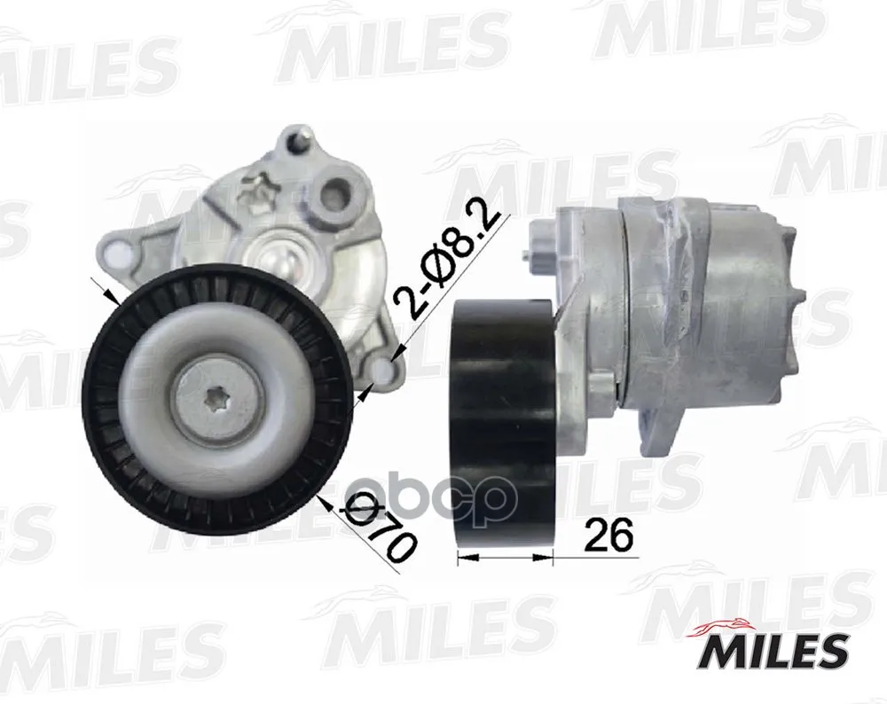 Натяжитель Ремня Приводного Mb W210/211/202/203/Vito Om 611 98- Miles Ag00297 Miles арт. AG00297