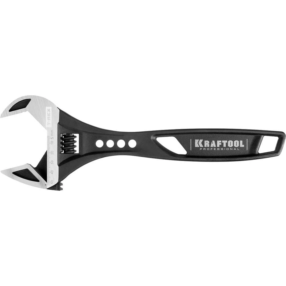 Ключ разводной KRAFTOOL 27254-30 T-REX (макс. диаметр зажима 53 мм; прямая эргономичная рукоятка)
