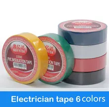 Insulating-Tape Color-Tape Electrical Waterproof Flame-Retardant Wear-Resistant PVC 1pcs