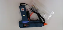 Pistola de pegamento de fusión en caliente de 150W, con Control de temperatura para el hogar, manualidades, fabricación Industrial, uso de barras de pegamento de 11mm, boquilla de cobre puro