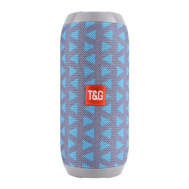 TG117 открытый Bluetooth динамик портативный водонепроницаемый бас беспроводной громкий динамик мини Колонка коробка сабвуфер Поддержка TF карты - Color: Blue-gray
