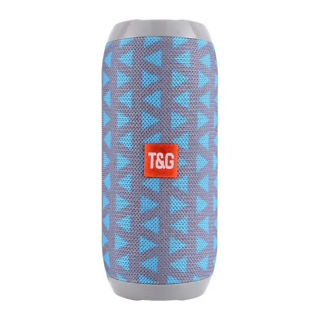 Blue-gray TG117 открытый Bluetooth динамик портативный водонепроницаемый бас беспроводной громкий динамик мини Колонка коробка сабвуфер Поддержка TF карты - Color: Blue-gray