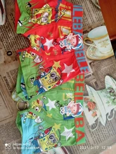 2 unids/set niños de dibujos animados ropa interior suave y transpirable bragas chico boxeador 3-11T bebé bragas dibujos animados de esponja Panty bragas ropa interior