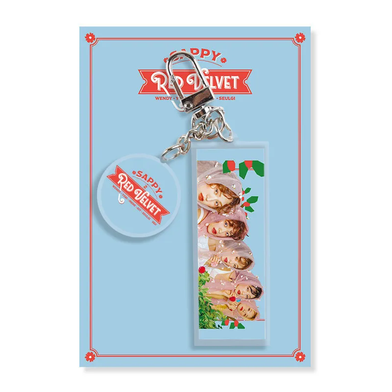 K-POP IKON MONSTA X STRAY KIDS SAPPY RED VELVET 17 CARAT SEVENTEEN INFINITE Acrylic Keychain Keyring Charm Bag Pendant YG334