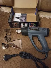 Building-secador de pelo para soldar herramienta de calor con pantalla digital ajustable, pistola de calor de 220V, pistola de calor de buena calidad, pistolas de aire caliente