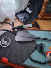 Tabla de paddel surf y SUP con kit de reparación, juego con bolsa, aleta, remo, bomba de aire, correa de pie