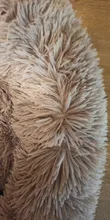 Cama supersuave de invierno para perros grandes, alfombrilla para gato de peluche, para casa, cojín redondo, productos para mascotas, accesorios