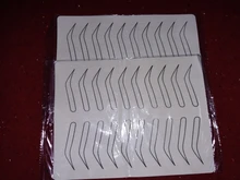 Tatuaje de látex para práctica de cejas, piel falsa, maquillaje permanente, tatuajes para cejas, entrenamiento, suministros de Microblading, 1 Uds.