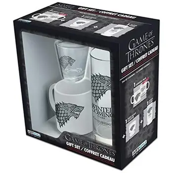 

The Iron Throne-pack 29cl + shot glass cup + Mini Cup "" stark "" ABYSTYLE12.71