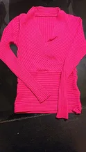 Knitted Sweater Pullovers Jumpers Long-Sleeve Sexy V-Neck Winter And Cashmere Female