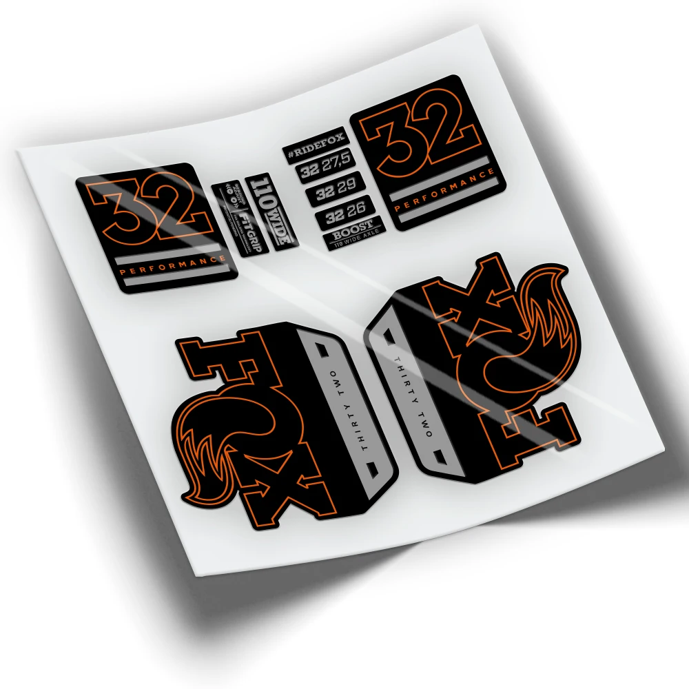 Adesivi Fox 32 Performance Series Wp253 Adesivi Bici, Adesivi Bici Mtb Btt Mountain Bike Adesivi Ciclismo Accessori Bici