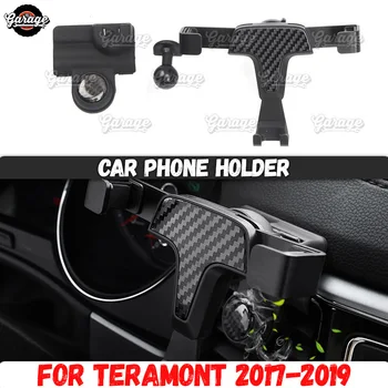 

Car phone holder case for VW Teramont 2017-2019 Aluminum Alloy 1 set decoration car styling accesories interior phone