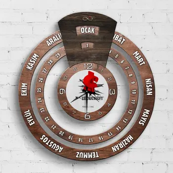 

Personalized Professional Economist Infinite Mayan Calendar Wooden Wall Clock-1