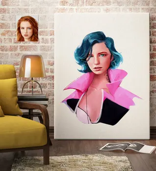 

Personalized Women 'S Abstract Caricature Of Canvas table 70x100cm-26