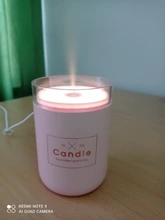 280ML humidificador de aire de vela LED de niebla fría de difusor del aceite esencial USB Aroma lámpara del coche purificador de nebulizador de fabricante de la niebla