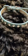 Collar de gato de diamantes de lujo de cuero para mascotas, utilizado para gatos con diamantes de imitación personalizados, traje para gatitos y chihuahua, dla OTA coleira gato