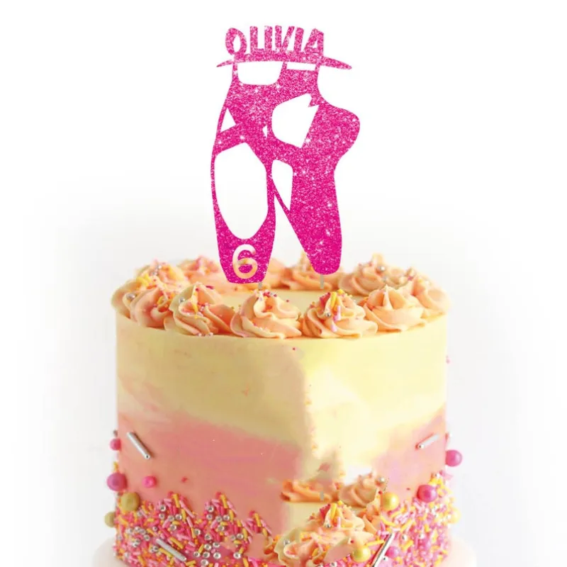 BALLET SHOES BALLERINA 7.5 PREMIUM Edible RICE Cake Topper CAN PERSONALISED D3