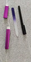 De archivo de clavo de cristal con el caso profesional de uñas manicura herramientas dispositivo duradero uña arte de los archivos de herramientas de belleza
