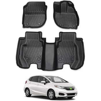 

Interior parts 3D floor mat TPE anti-slip front/rear 3 pieces Car mat for Fit GK3/4/5/6/GP5 H25.9-H29.5 Gasoline/Hybrid vehicle
