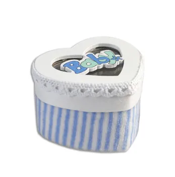 

12 PORT SCATOLINA CONFETTI HEART SHAPED WEDDING FAVOR BIRTH BABY BLUE