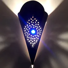 Настенный светильник, настенный светильник, алюминиевый фонарь, марокканский шик с этническими мотивами 1128