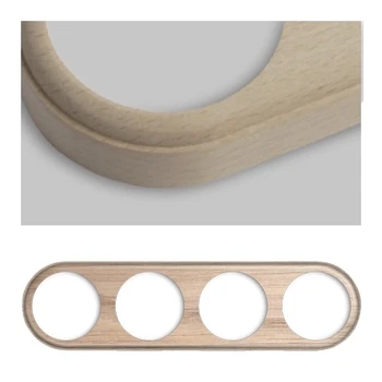 

Frame quadruple lifelike wood round modulate