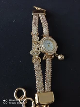 FanTeeDa-relojes de pulsera con diamantes de imitación para mujer, reloj de pulsera femenino