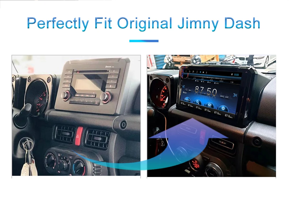 9 дюймов ips 8-core Android 9,0 автомобиля головное устройство подходит Suzuki Jimny поддержка gps Wi-Fi Bluetooth 5,0 USB CarPlay FM AM радио RDS SWC