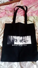 Bolso de lona de Anime Attack on Titan para mujer, bolso de compras divertido, Ulzzang, ecológico, gran capacidad
