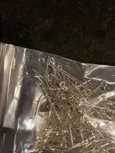 100-200 Uds ojo cabeza pines 20 25 30 35 40 45 50 mm alfileres con ojetes conclusiones para la fabricación de la joyería Diy accesorios de joyería suministros