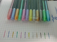 12 unids/set juego de bolígrafos de Gel de brillo bolígrafos para la escuela Oficina libro para colorear para adultos revistas dibujo garabatos arte marcadores de pluma de promoción