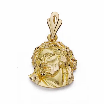 

Head face Christ 18k gold Murillo 21mm. [AA2312]