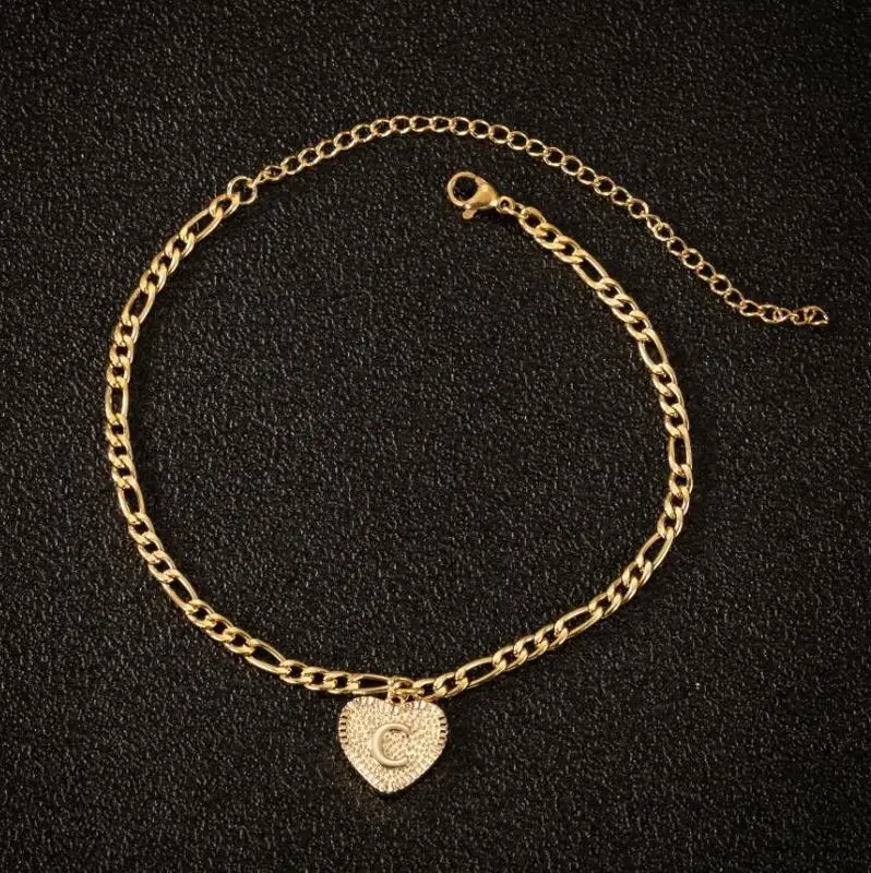 Initial Anklets Bracele for Women Stainless Steel Letter Leg Chain Gold Men Ankle Bracelet A-Z Alphabet Anklet Christmas Gifts Initial Anklets Bracele for Women Stainless Steel Letter Leg Chain Gold Men Ankle Bracelet A-Z Alphabet Anklet Christmas Gifts