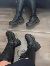 Alto rodilla botas de Pu tacones altos para las mujeres zapatos de moda 2020 primavera otoño zapatos de mujer de talla grande 35-43