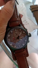 CURREN-Reloj deportivo estilo militar de cuarzo para hombre, cronógrafo con fecha y correa de cuero, marca superior de lujo, negocios, regalo, 8225