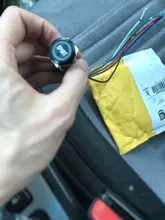 Luz LED de Metal resistente al agua, 19mm, botón de presión, arnés de cables, montaje de baño, interruptor a prueba de agua
