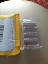 4 unids/lote cuchillas de afeitar 5 capa de hojas de afeitar para Gilettee de energía de fusión de afeitar cuchillas Gillette Proglide máquina