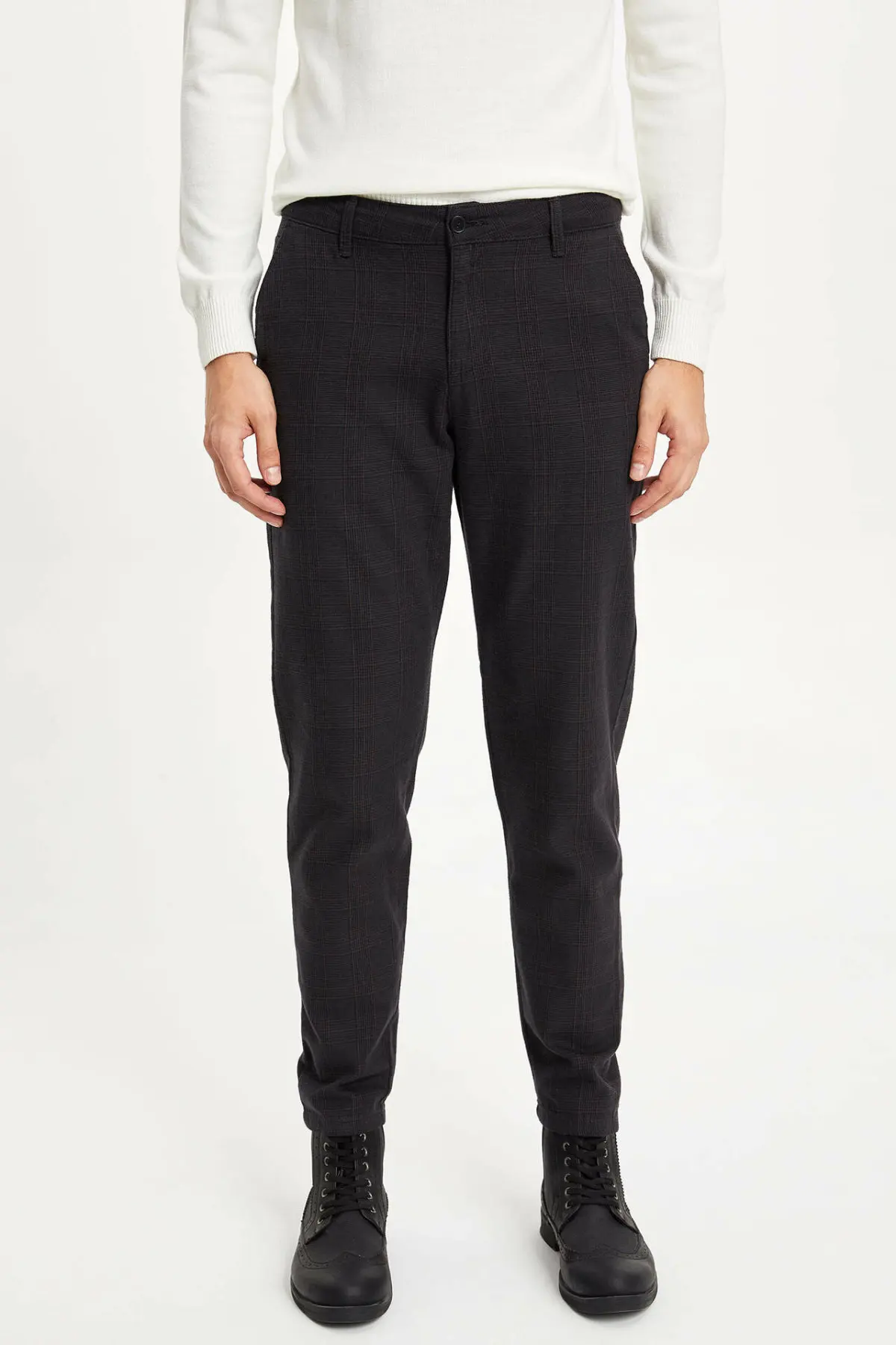 DeFacto Man Winter Smart Casual Long Pants Men Mid-waist Solid Color Bottoms Male Fit Trousers-M2769AZ19WN DeFacto Man Winter Smart Casual Long Pants Men Mid-waist Solid Color Bottoms Male Fit Trousers-M2769AZ19WN